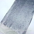 Knit Korean Velvet Sequin Embroidery Fabric